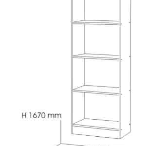 Rak Buku Vast BCD 600 R