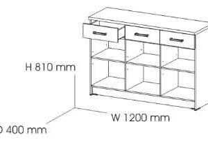 Lemari Dapur FIDO KSB 3P