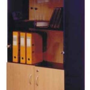 Lemari Buku Pintu Kaca