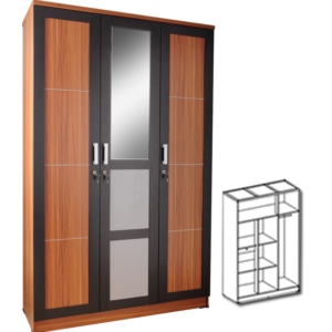 LP 30-23 2PK Lemari Pakaian 2 Pintu Rubik