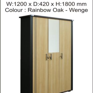Fido 3P Lemari Cermin 3 Pintu