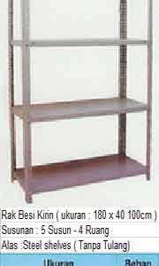 RAK BESI KIRIN TANPA TULANG