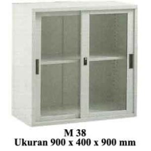 M-38 Lemari Arsip Besi Sliding Kaca