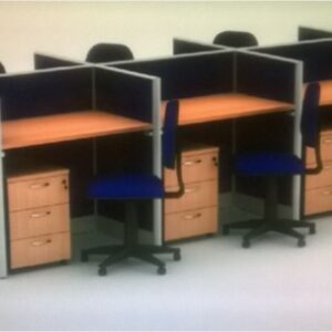 Partisi Kantor KG UNO 6 Config + Laci dorong