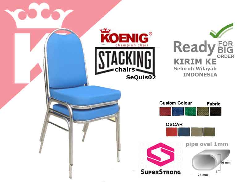 kursi susun pipa oval