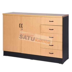 Lemari Buku Ayun Kombinasi Laci Pegasus KT02P