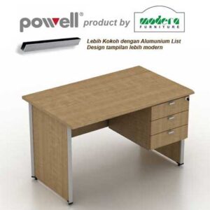 Meja Kantor Modera Powell 1260 + Laci