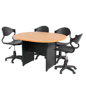 Meja meeting oval Lunar QD 120 (120cm)