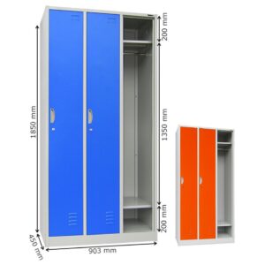 Locker Besi 3 Pintu Kozure KL 3 W