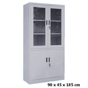 Lemari Besi VG203 VIP Gold Pintu Ayun 1/2 Kaca