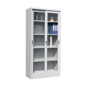 Lemari Besi VG602 VIP Gold Sliding Kaca