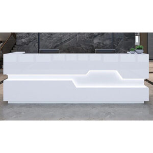 Meja Resepsionis / Receptionist modern futuristik Concept