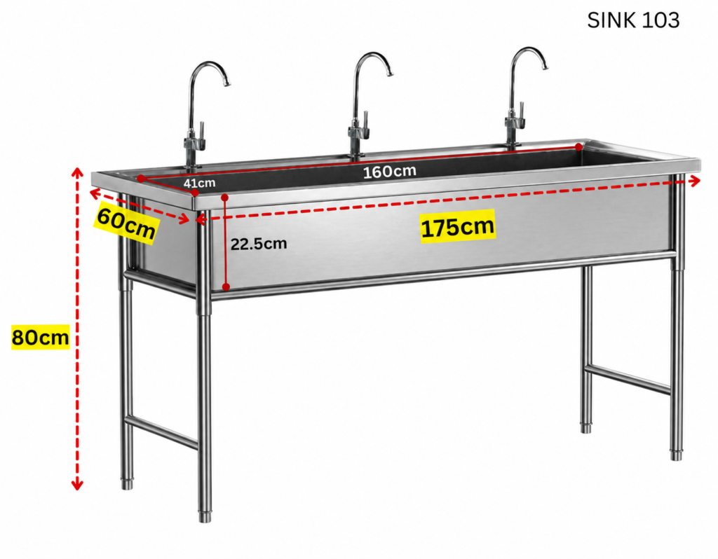 Sink 1 Bak - 3 Keran
