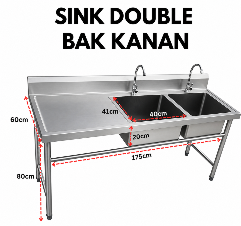 Sink Double Bak Kanan