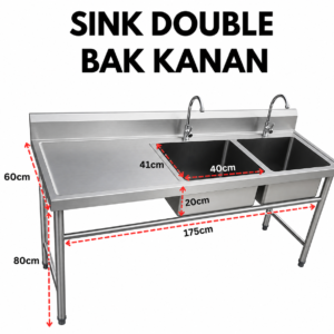 Sink Double Bak Kanan