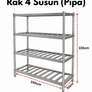 Rak Stainless 4 Susun palang