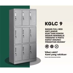 Locker Besi 9 Pintu KGLC9