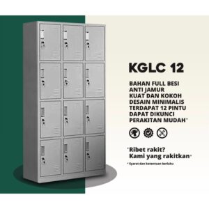 Locker Besi 12 Pintu KGLC 12