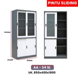 Lemari Arsip Pintu Sliding Kombinasi AA-34 SL