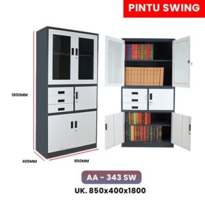 Lemari Arsip Pintu Ayun Kombinasi AA-343 SW