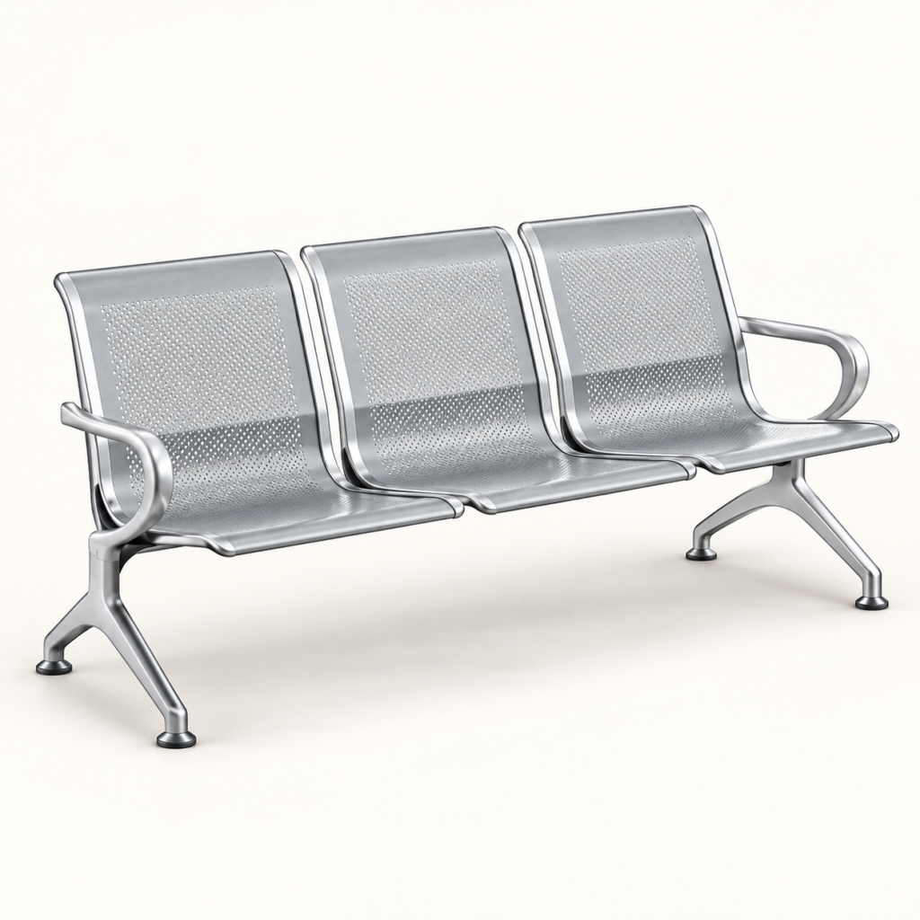 Kursi Tunggu Koenig AC 301 3 Dudukan Metal Mesh