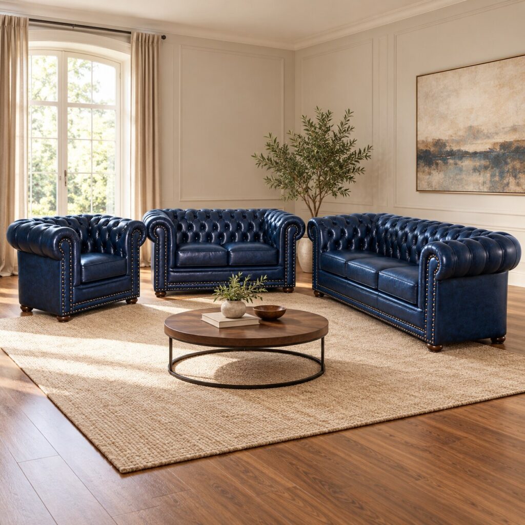 Sofa Chesterfield Koenig Hedera 3-2-1