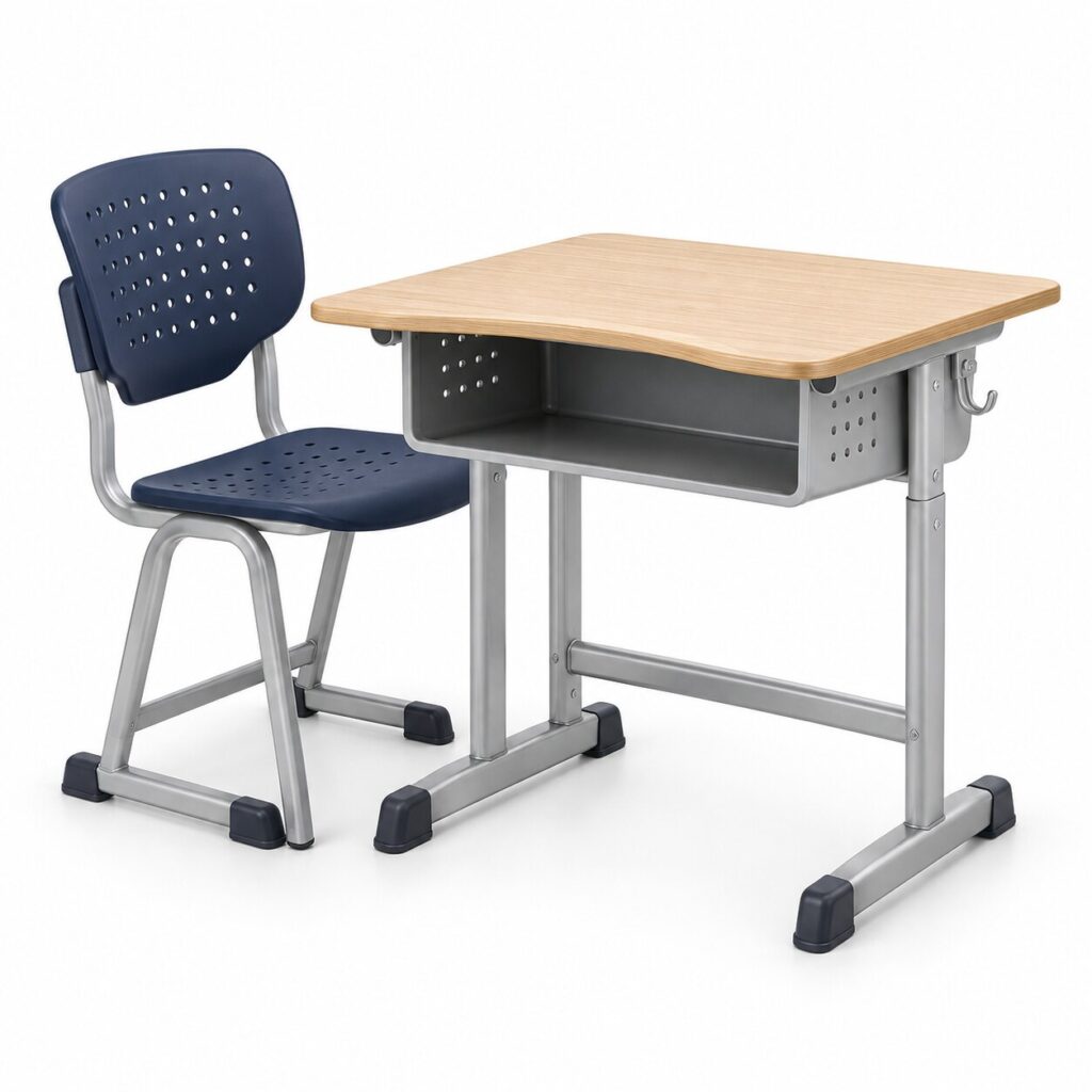 Meja kursi siswa ergonomis SK Active 04 warna navy
